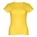 Damen-T-Shirts aus Baumwolle bedrucken Farbe gelb