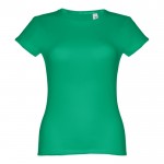 Damen-T-Shirts aus Baumwolle bedrucken Farbe grün