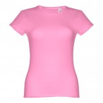 Damen-T-Shirts aus Baumwolle bedrucken Farbe rosa