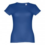 Damen-T-Shirts aus Baumwolle bedrucken Farbe köngisblau