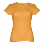 Damen-T-Shirts aus Baumwolle bedrucken Farbe dunkelgelb