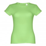 Damen-T-Shirts aus Baumwolle bedrucken Farbe hellgrün
