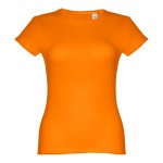Damen-T-Shirts aus Baumwolle bedrucken Farbe orange