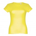 Damen-T-Shirts aus Baumwolle bedrucken Farbe gelb