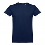 T-Shirts mit Logo, Baumwolle 190 g/m2 Farbe blau