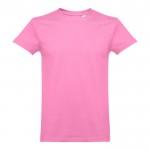 T-Shirts mit Logo, Baumwolle 190 g/m2 Farbe rosa