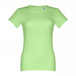 Taillierte Dame-T-Shirts mit Siebdruck Farbe hellgrün