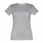 Taillierte Dame-T-Shirts mit Siebdruck Farbe grau