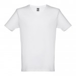 Günstige T-Shirts aus Baumwolle mit Siebdruck Farbe weiß