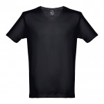 Günstige T-Shirts aus Baumwolle mit Siebdruck Farbe schwarz