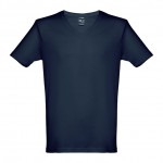 Günstige T-Shirts aus Baumwolle mit Siebdruck Farbe dunkelblau