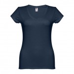 T-Shirts mit V-Ausschnitt für Damen Farbe dunkelblau
