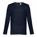 T-Shirts mit langen Ärmeln 150 g/m2 Werbeartikel Farbe marineblau