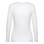 Damen-T-Shirts mit langen Ärmeln als Werbeartikel Farbe weiß zweite Ansicht