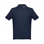 Polohemden mit aufgesticktem Logo Baumwolle 195 g/m2 Farbe marineblau