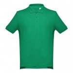 Polohemden mit aufgesticktem Logo Baumwolle 195 g/m2 Farbe grün