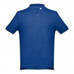 Polohemden mit aufgesticktem Logo Baumwolle 195 g/m2 Farbe köngisblau