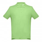 Polohemden mit aufgesticktem Logo Baumwolle 195 g/m2 Farbe hellgrün