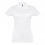 Damen-Polohemden Baumwolle 195 g/m2 Farbe weiß