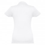 Damen-Polohemden Baumwolle 195 g/m2 Farbe weiß zweite Ansicht