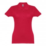 Damen-Polohemden Baumwolle 195 g/m2 Farbe rot