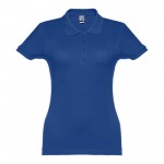 Damen-Polohemden Baumwolle 195 g/m2 Farbe köngisblau