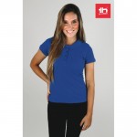 Damen-Polohemden Baumwolle 195 g/m2 Farbe köngisblau Lifestyle-Bild