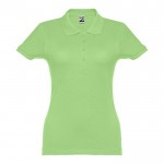 Damen-Polohemden Baumwolle 195 g/m2 Farbe hellgrün