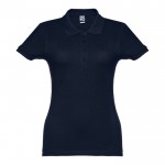 Damen-Polohemden Baumwolle 195 g/m2 Farbe marineblau