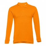 Poloshirts mit langen Ärmeln 210 g/m2 Werbeartikel Farbe orange
