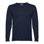 Sweatshirt mit V-Ausschnitt 220 g/m2 Farbe Marineblau