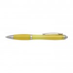 Kugelschreiber in rutschfester Ausführung Farbe Gelb vierte Ansicht