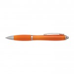 Kugelschreiber in rutschfester Ausführung Farbe Orange zweite Ansicht