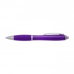 Kugelschreiber in rutschfester Ausführung Farbe Violett zweite Ansicht