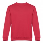 Sweatshirt Polyester und Baumwolle 300 g/m2 Farbe rot