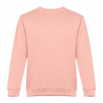 Sweatshirt Polyester und Baumwolle 300 g/m2 Farbe lachsfarbig
