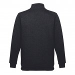 Sweatshirts 1/4 Reißverschluss als Werbeartikel Farbe schwarz zweite Ansicht