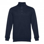 Sweatshirts 1/4 Reißverschluss als Werbeartikel Farbe marineblau