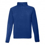 Fleeceshirts 1/4 Verschluss 260 g/m2 bedrucken Farbe köngisblau