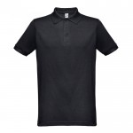 Polo Shirts Baumwolle und Polyester 200 g/m2 bedrucken Farbe schwarz