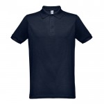 Polo Shirts Baumwolle und Polyester 200 g/m2 bedrucken Farbe marineblau
