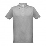 Polo Shirts Baumwolle und Polyester 200 g/m2 bedrucken Farbe grau mamoriert