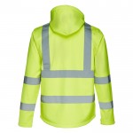 Jacke aus Polyester 320 g/m2 hohe Sichtbarkeit Farbe gelb zweite Ansicht