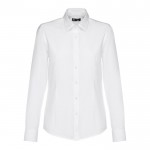 Hemd für Damen aus Baumwolle und Polyester 130 g/m2 Farbe weiß