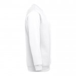 Sweatshirt Polyester und Baumwolle 300 g/m2 Farbe weiß dritte Ansicht