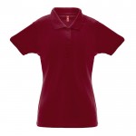 Poloshirt aus Baumwolle und Polyester 200 g/m2 Farbe Bordeaux zweite Ansicht