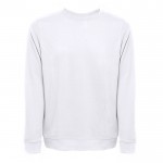 Pullover in italienischem Fleece 240 g/m2 Farbe Weiß zweite Ansicht