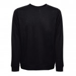 Pullover in italienischem Fleece 240 g/m2 Farbe Schwarz zweite Ansicht