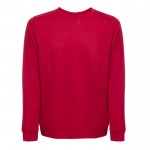 Pullover in italienischem Fleece 240 g/m2 Farbe Rot zweite Ansicht