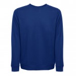 Pullover in italienischem Fleece 240 g/m2 Farbe Köngisblau zweite Ansicht
